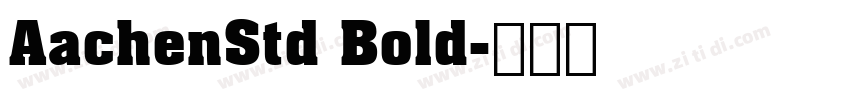 AachenStd Bold字体转换
